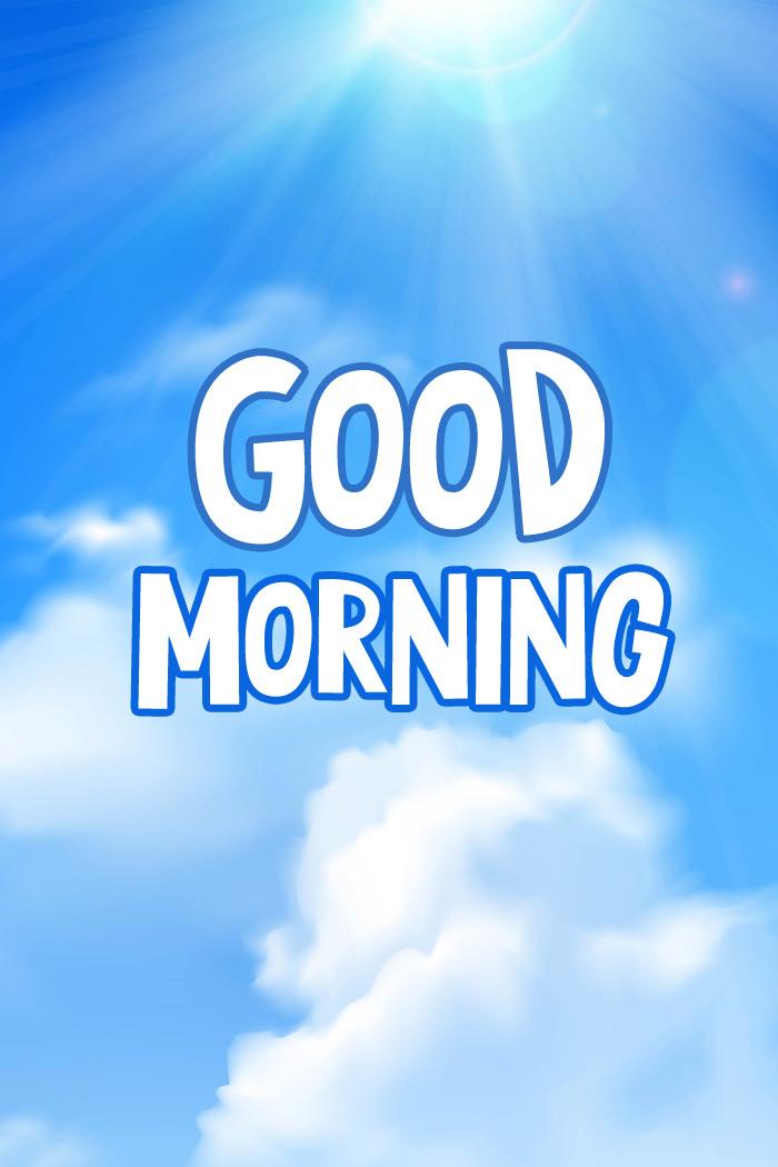 Good morning - vertical tall Picture with clouds (tall rectangle shape picture)