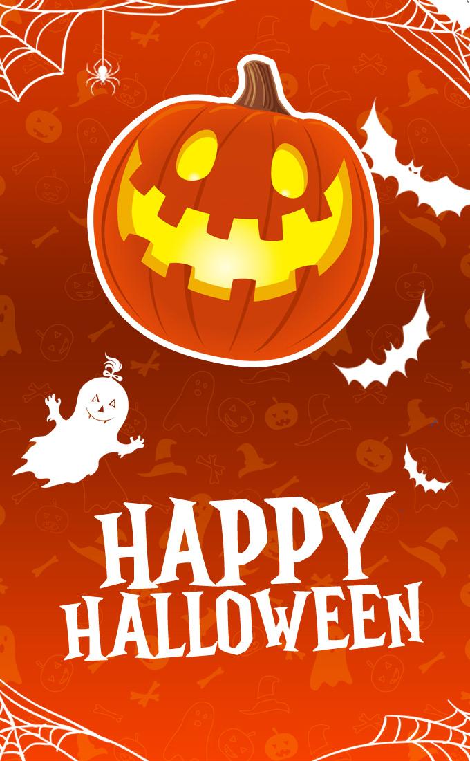 Happy Halloween Image, vertical image (tall rectangle shape picture)