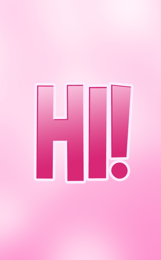 Hi, vertical tall picture with pink background (tall rectangle shape picture)