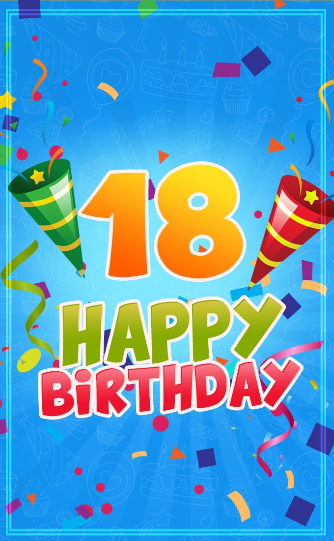 Happy 13th Birthday Image for Boy	 (tall rectangle shape picture)