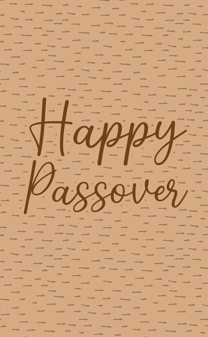 Happy Passover card (tall rectangle shape picture)