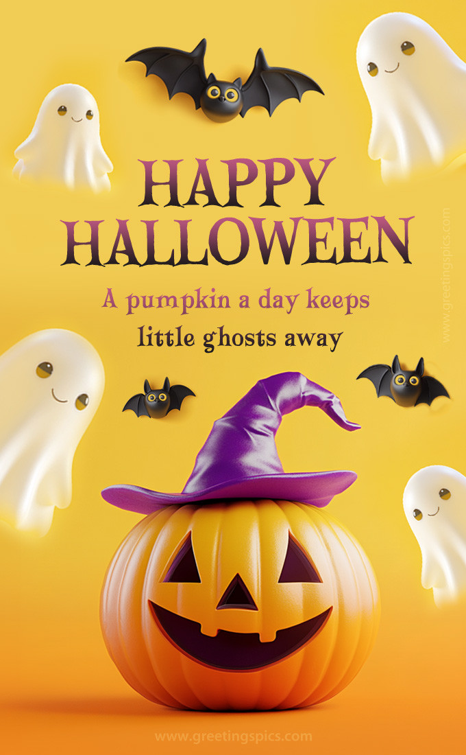 Happy Halloween image (tall rectangle shape picture)