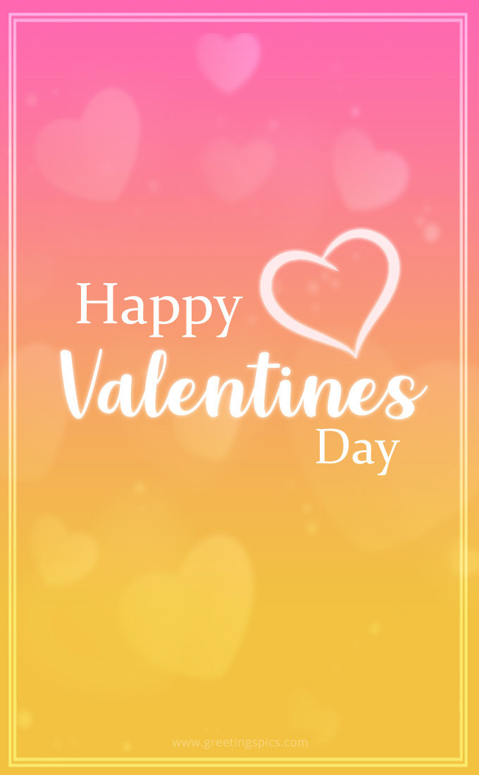 Happy Valentine's Day Picture (tall rectangle shape picture)