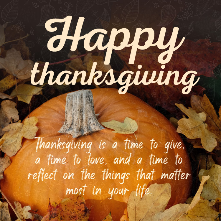 Happy Thanksgiving Quote Picture, square shape image (square shape image)