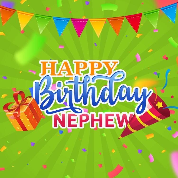 Birthday wishes for nephew, square shape image (square shape image)