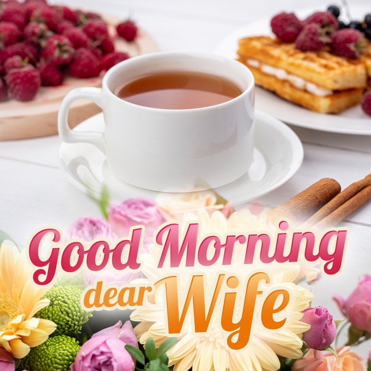 Good Morning square shape image for Wife (square shape image)