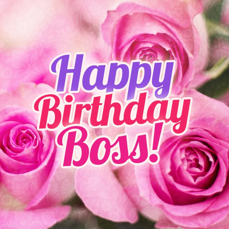 Happy Birthday square shape image for female Boss (square shape image)