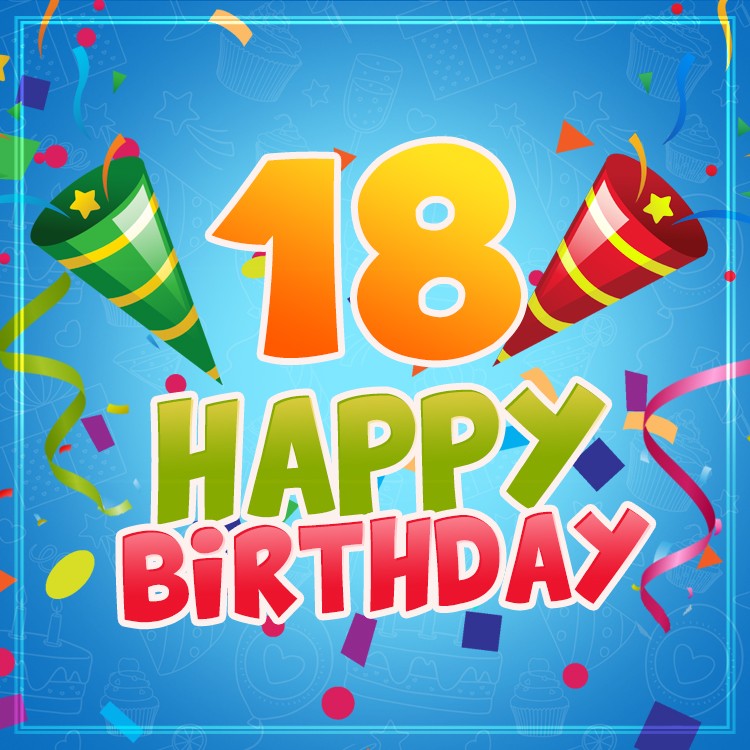 Happy 13th Birthday Image for Boy	 (square shape image)