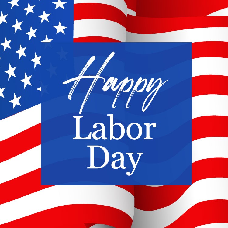 Beautiful and Bright Congratulations on Labor Day (square shape image)