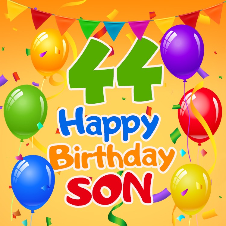 Happy 44th Birthday Son Image (square shape image)