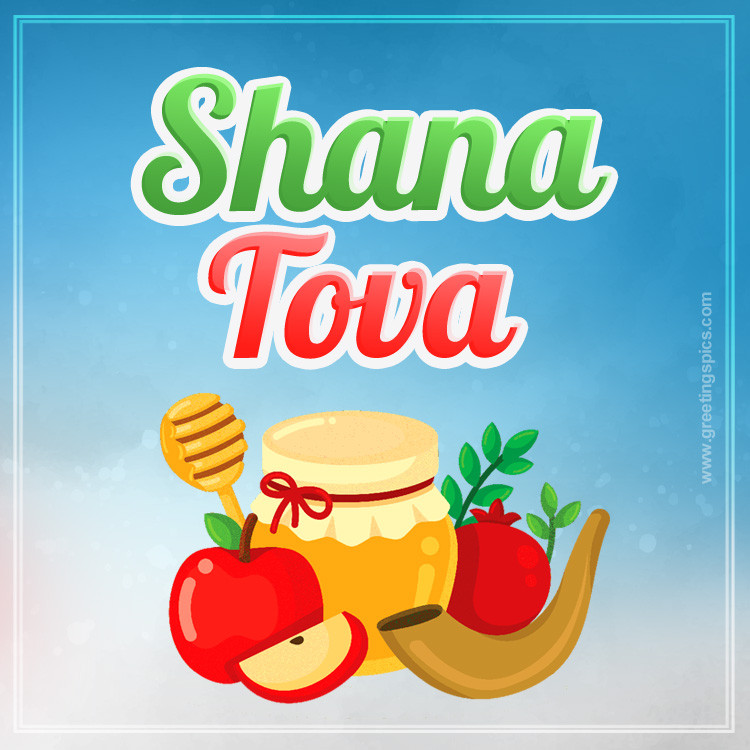 Shana Tova picture (square shape image)