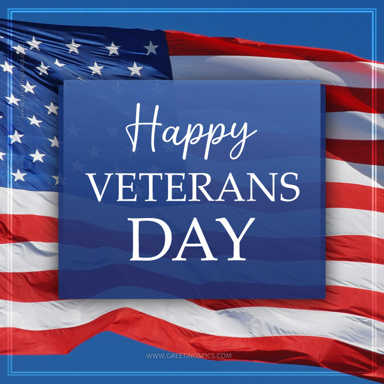 Happy Veterans Day Image (square shape image)