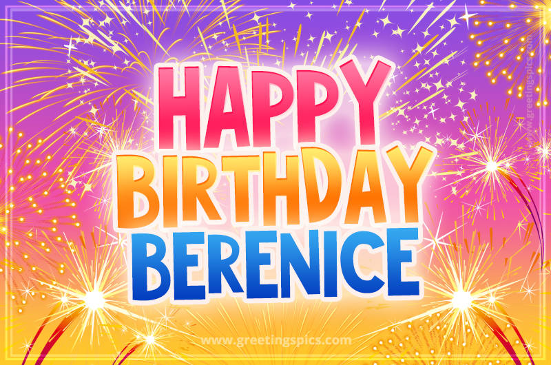 Happy Birthday Berenice Picture with fireworks