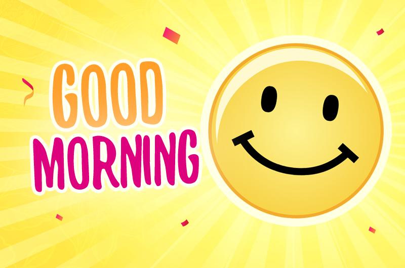 Good Morning Image with Smiley