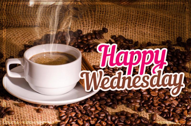 Happy Wednesday picture with coffee