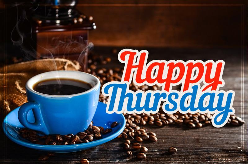 Happy Thursday Image with coffee