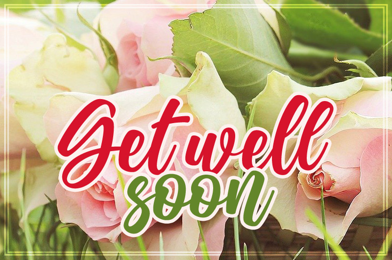 Get Well Soon Image with beautiful roses
