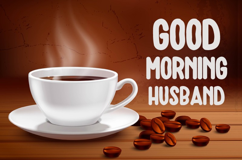 Good Morning Husband image with coffee