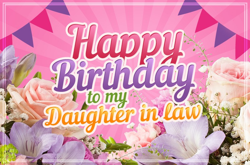 Happy Birthday Daughter in law image