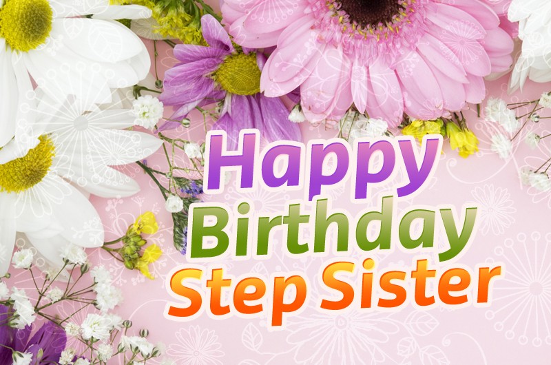 Happy Birthday Step image with beautiful flowers