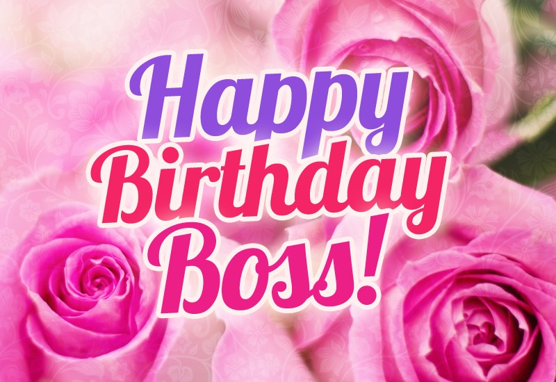 Happy Birthday image for female Boss