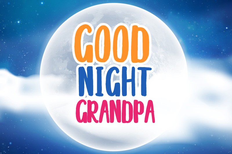 Good Night Grandpa image with full moon