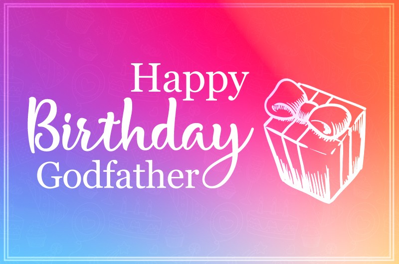 Happy Birthday Godfather greeting card