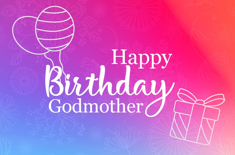 Happy Birthday Godmother greeting card