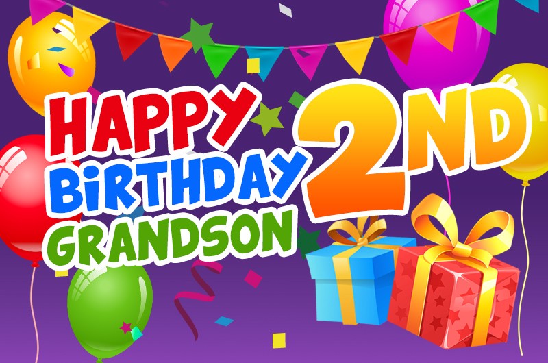 Happy 2nd Birthday Grandson Image