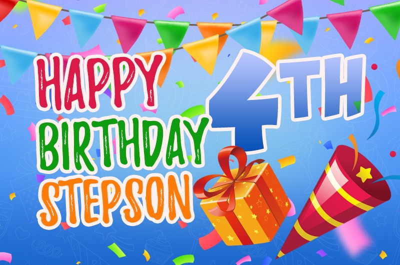 Happy 4th Birthday Stepson image