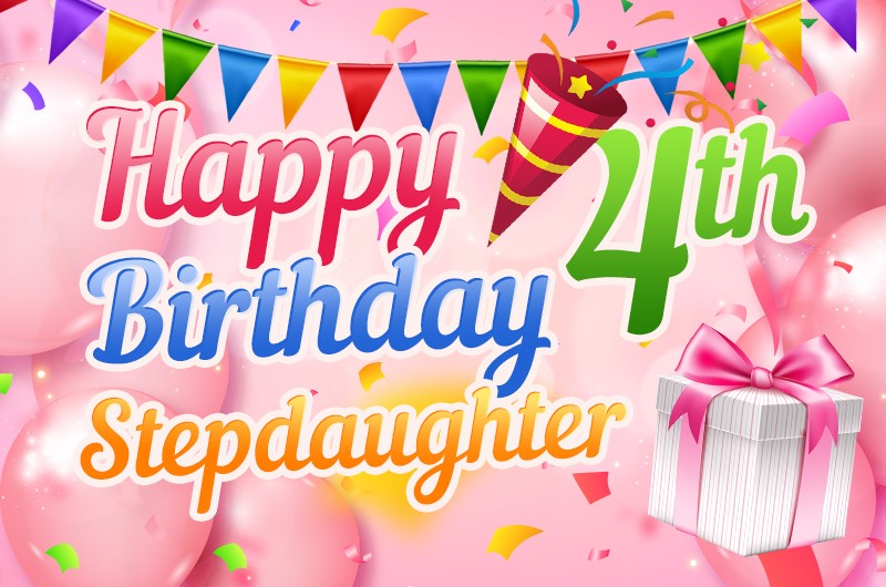 Happy 4th Birthday Stepdaughter image