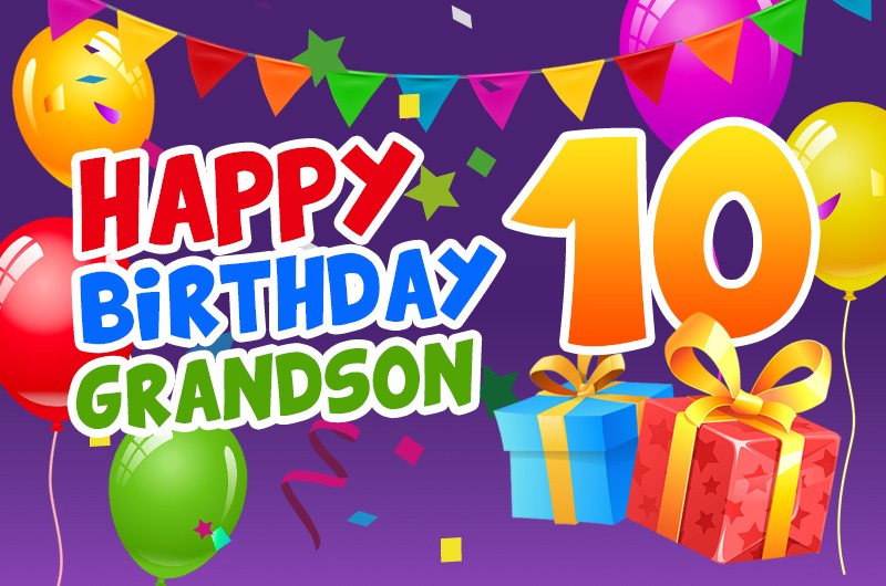 Happy 10th Birthday Grandson Image