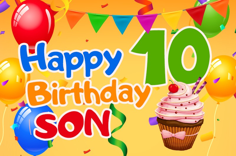 Happy 10th Birthday Son Image