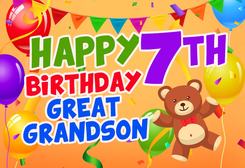 Happy 7th Birthday Great Grandson Image