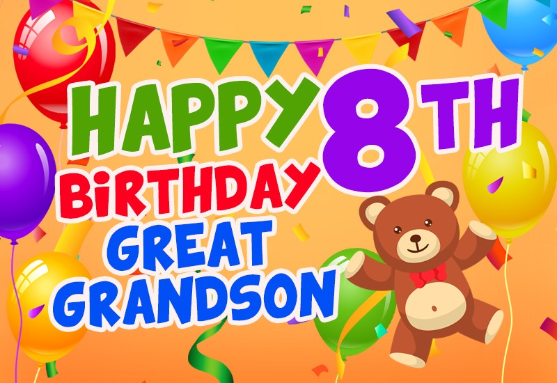 Happy 8th Birthday Great Grandson Image