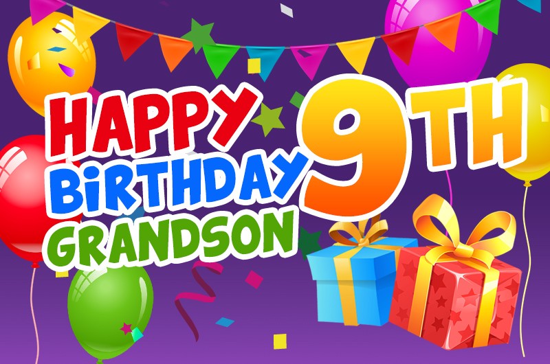 Happy 9th Birthday Grandson Image