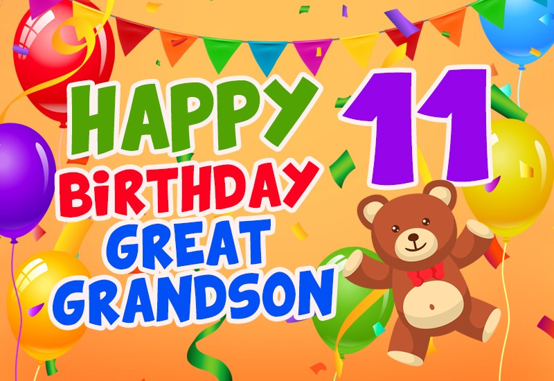 Happy 11th Birthday Great Grandson Image