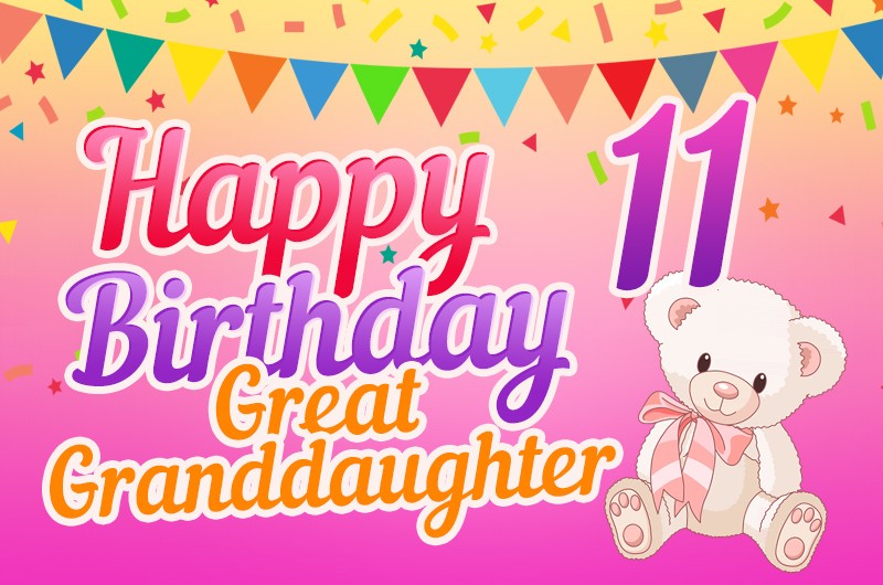 Happy 11th Birthday Great Grandaughter Image