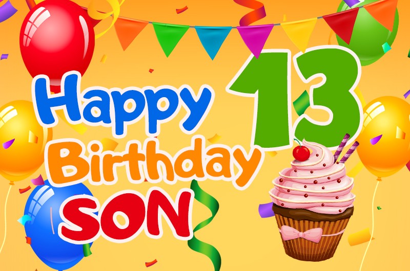 Happy 13th Birthday Son Image