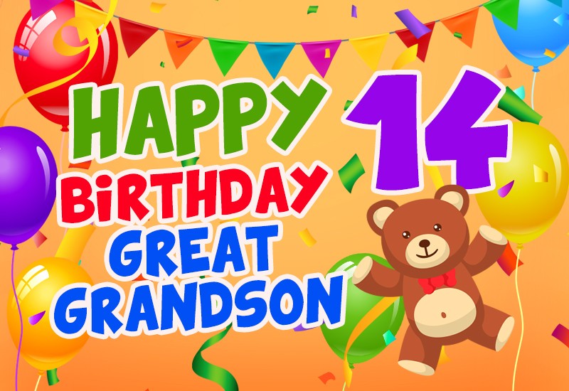 Happy 14th Birthday Great Grandson Image