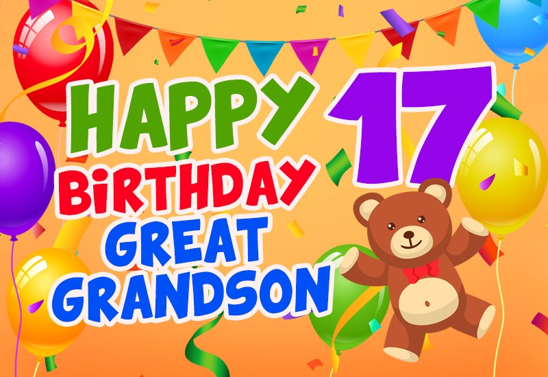 Happy 17th Birthday Great Grandson Image