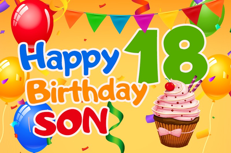 Happy 18th Birthday Son Image