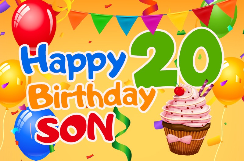 Happy 20th Birthday Son Image