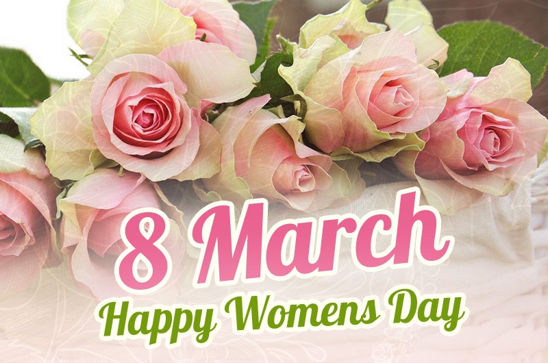 8 March Happy Womens Day Greeting Card