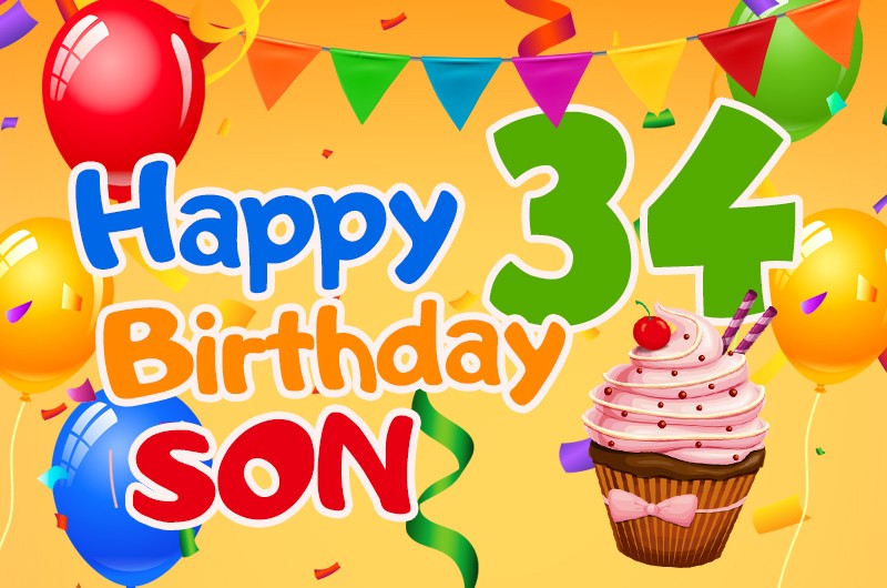 Happy 34th Birthday Son Image