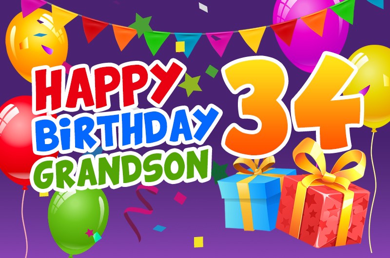 Happy 34th Birthday Grandson Image