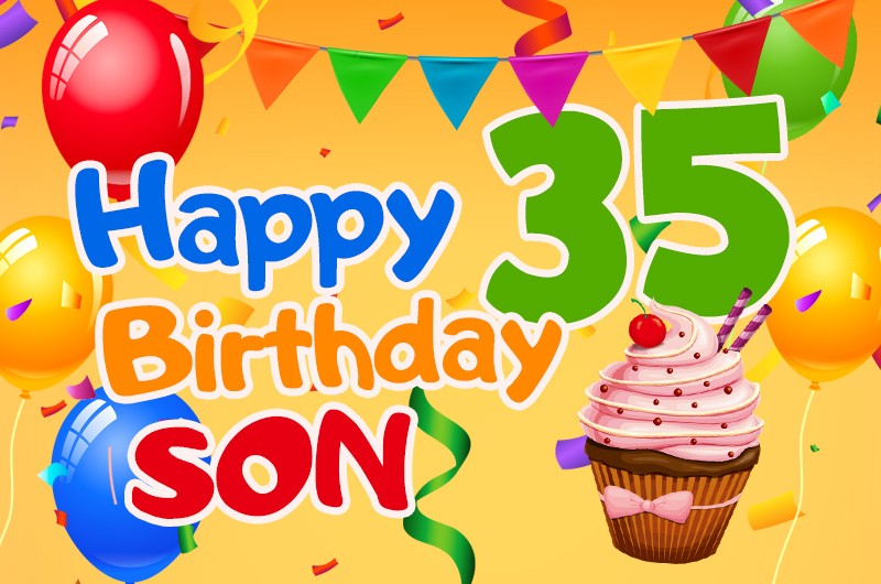 Happy 35th Birthday Son Image