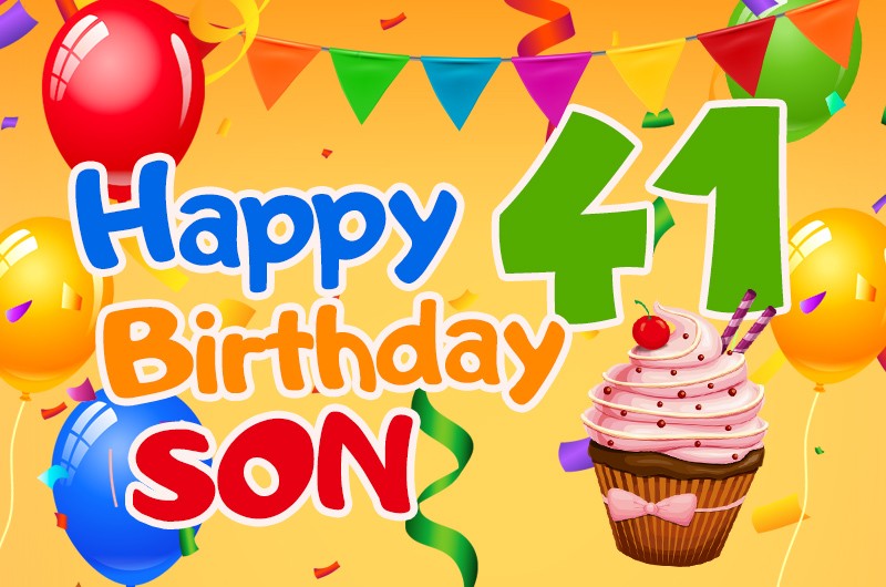 Happy 41st Birthday Son Image