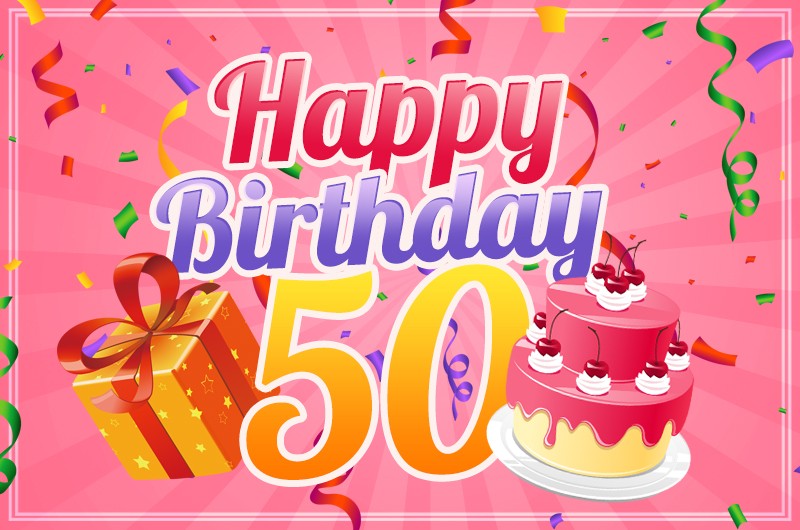 Happy 50th Birthday picture for Her