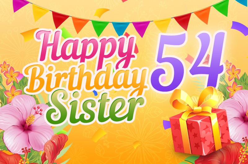 Happy 54th Birthday Sister Image